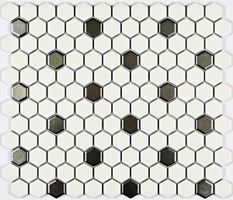 Керамогранитная  мозаика Babylon Silver  matt 26x30 - Bonaparte