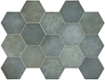 Напольная плитка (керамогранит)  Heritage Indigo 17.5x20 - Equipe