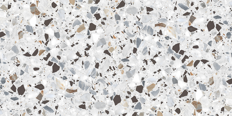 Напольная плитка (керамогранит) Terrazzo White NTT99606 матовая 60x120-NT Ceramic