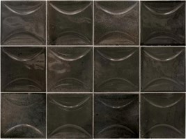 Настенная плитка Hanoi Arco Black Ash 10x10 - Equipe