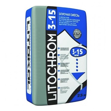 Цементная затирка Litokol Затирка LITOCHROM 3-15 мешок 25 кг, C10