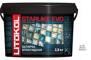 Эпоксидная затирка Litokol Starlike Evo S.100 Bianco Assoluto 2,5  кг