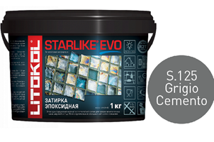 Эпоксидная затирка Litokol Starlike Evo S.125 Grigio Cemento 1 кг
