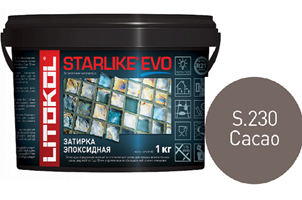 Эпоксидная затирка Litokol Starlike Evo S.230 Cacao 1 кг