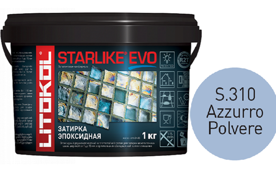 Эпоксидная затирка Litokol Starlike Evo S.310 Azzurro Polvere1 кг