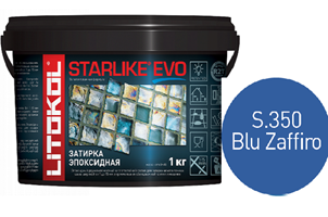 Эпоксидная затирка Litokol Starlike Evo S.350 Blu Zaffiro 1 кг