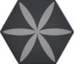 Настенная / напольная плитка (керамогр) Oslo Raido black 20x17,3 