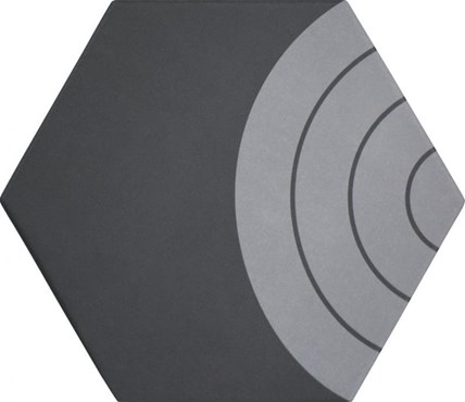Настенная / напольная плитка (керамогранит) Oslo Ansu black 20x17,3 - Heralgi