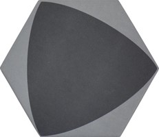 Настенная / напольная плитка (керамогранит) Oslo Ingu black 20x17,3