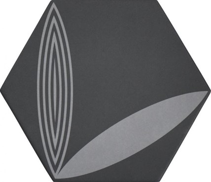 Настенная / напольная плитка (керамогранит) Oslo Jera black 20x17,3 - Heralgi