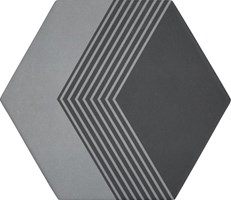 Настенная / напольная плитка (керамогранит) Oslo Kano black 20x17,3 - Heralgi