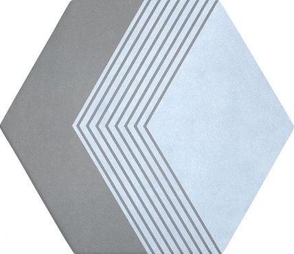 Настенная / напольная плитка (керамогранит) Oslo Kano blue 20x17,3 - Heralgi