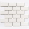 Керамогранитная  мозаика Brick White 29.2x287.5 - Bonaparte