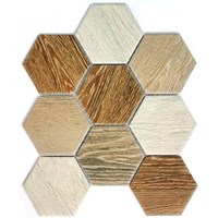 Керамогранитная  мозаика Wood comb 25.6x29.5 - Bonaparte
