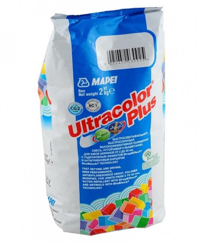 MAPEI цементная затирка Ultracolor PLUS 114 антрацит (мешок 2кг) - в .