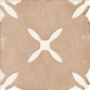 Напольная плитка (керамогранит) Pangea Clay Flower Lt 22,3x22,3 - Peronda