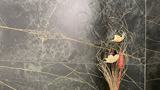 Напольная плитка (керамогранит) Сандра Черно-оливковый  лаппатированная 60x120 - Idalgo