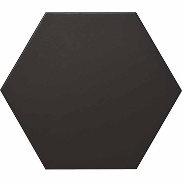 Напольная шестигранная плитка (керамогр) Chess Black Mate 32x37 - Ceranosa - Goldencer