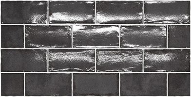 Настенная плитка Altea Black 7,5x15 - Equipe