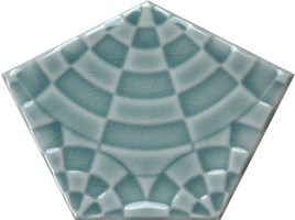 Настенная плитка Shapes Dec 4 3D Ice blue 11,2x15 - Heralgi (HRG)