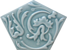 Настенная плитка Shapes Dec 5 3D Ice blue 11,2x15 - Heralgi (HRG)