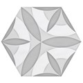 Настенная (шестигранная) плитка Decor Vodevil White 17,5x17,5 (18 рисунков) - Cifre Ceramica