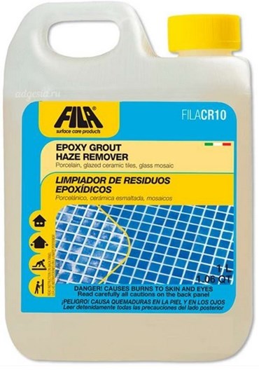 Очиститель для остатков эпоксидной затирки  FILA  CR10  1 литр 