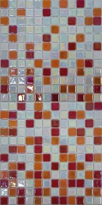 Стеклянная мозаика Degradado Acquaris Rojo 31,6x31,6 - Mosavit
