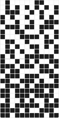 Стеклянная мозаика Degradado Bicolor Negro 31,6x31,6 - Mosavit