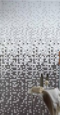 Стеклянная мозаика Degradado Negro 31,6x31,6 - Mosavit