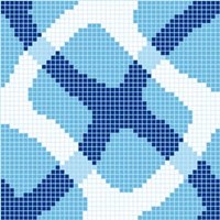 Стеклянная мозаика Delta azul 31,6x31,6 (панно 127x127 см) - Mosavit
