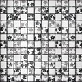 Стеклянная мозаика Dreams Flor Mix Gris-Negro 31,6x31,6