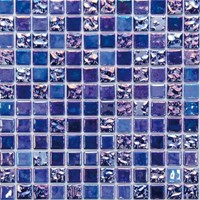 Стеклянная мозаика Drops Cobalto 50% 31,6x31,6 - Mosavit