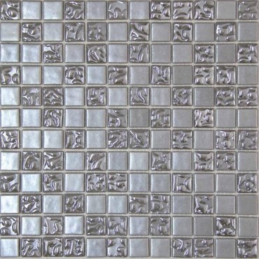 Стеклянная мозаика Drops Gris 50% 31,6x31,6 - Mosavit