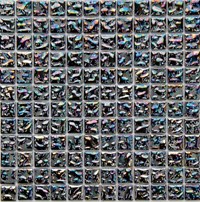 Стеклянная мозаика Drops Negro 100% 31,6x31,6 - Mosavit
