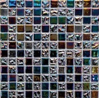 Стеклянная мозаика Drops Negro 50% 31,6x31,6 - Mosavit