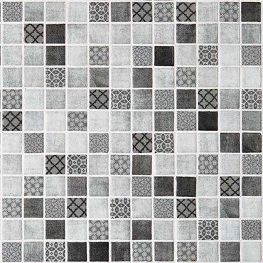 Стеклянная мозаика Graphic Decor Riviere Gris 31,6x31,6