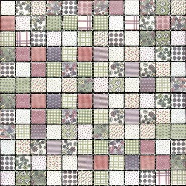 Стеклянная мозаика Graphic Patchwork Spring 31,6x31,6 - Mosavit