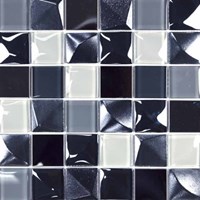 Стеклянная мозаика Kubic Grey 30x30- Mosavit