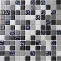 Стеклянная мозаика Mezclas Urban Grey + Drops Antracita 15% 31,6x31,6