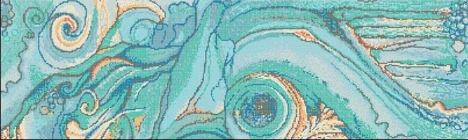 Стеклянная мозаика Van Gogh 31,6x31,6 (панно 316x1043 см)- Mosavit